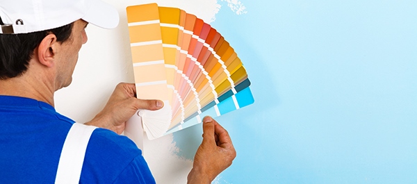 A man picking the right color